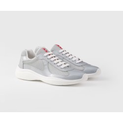 Sneakers Prada America’s Cup en cuir verni et tissu technique
