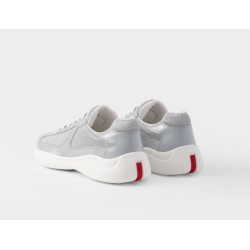 Sneakers Prada America’s Cup en cuir verni et tissu technique