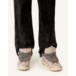 Sneakers Lanvin Curb en cuir rose – Baskets de luxe